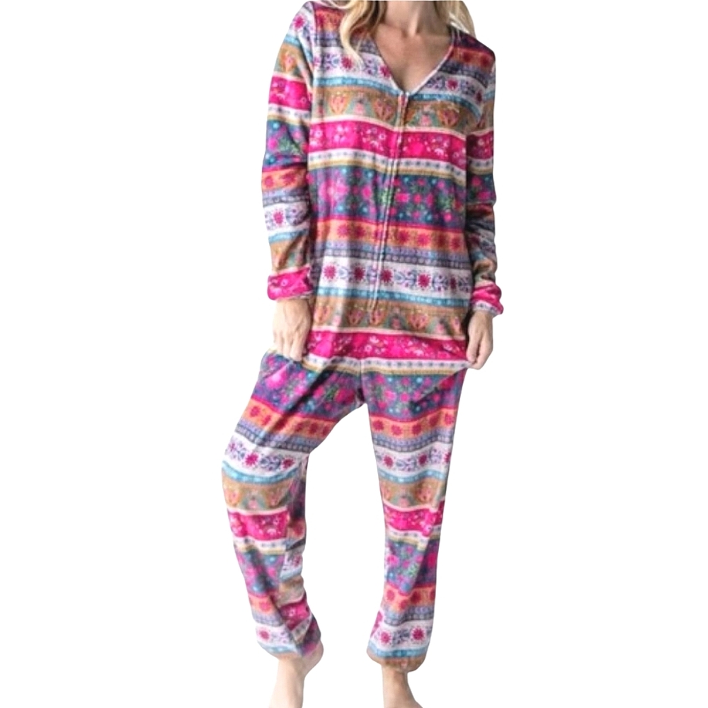 NATURAL LIFE Colorful Striped Pajama Set